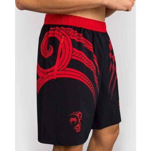 Venum x Mike Tyson Tiger Training Shorts - Deep Black/Intense Red