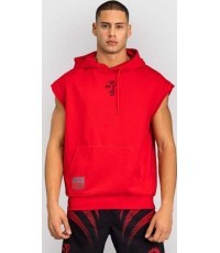 Venum x Mike Tyson Tiger Sleeveless Hoodie - Intense Red/Deep Black
