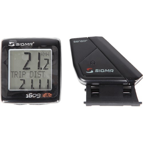 Sigma BC 1609 STS Cadence bike computer, wireless, 16 functions (black/silver)