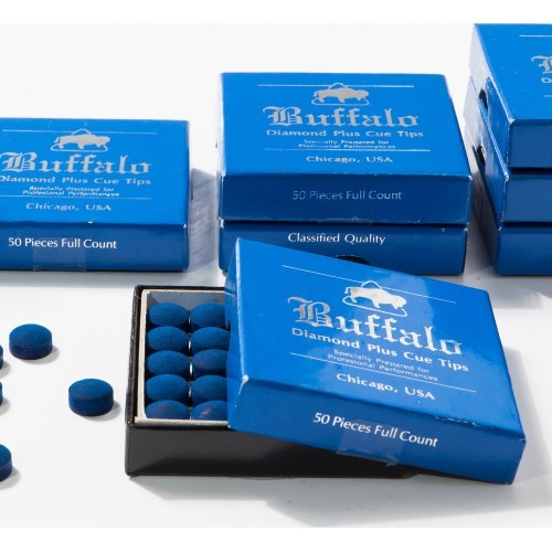 Buffalo Diamond Plus Cue Tip 12mm 50pcs