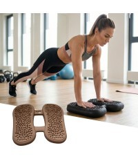 Līdzsvara un masāžas spilventiņš inSPORTline Balaxor - Mocha mousse