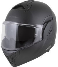 Модульный мотоциклетный шлем Cassida MultiFlip Solid BlackOut P/J - černá matná/černá