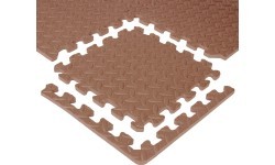 Коврик-пазл inSPORTline Famkin (12 плиток, 18 кромок) - Mocha mousse