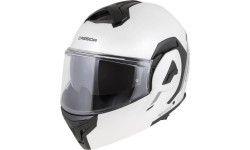 Atverams motociklista ķivere Cassida MultiFlip Solid P/J - Bílá perleť/černá
