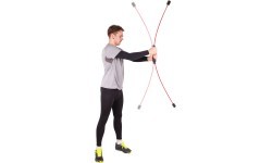Elastīgais stienis inSPORTline Strong - Sarkans