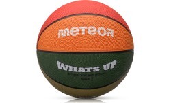 Баскетбольный мяч Meteor What's Up - Зеленый, оранжевый