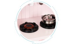 Деревянная детская кухня с духовкой, конфорками и микроволновкой ECOTOYS