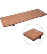 Saliekamais vingrošanas paklājs inSPORTline Trifold 180 x 60 x 3 cm - Brown