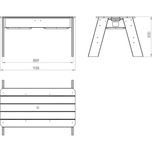 Многоцелевой игровой стол EXIT Aksent Sand & Water L Deluxe
