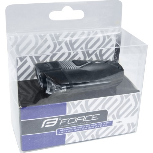 FORCE CASS 300LM Front Light, USB (black)