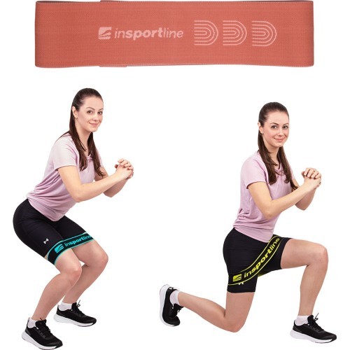 Резинка для фитнеса inSPORTline Hiplop M - Розовый