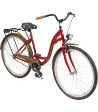 Dviratis AZIMUT City Lux 28" 2023 bordo-brūns