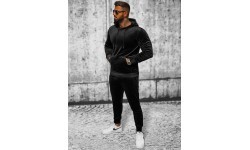 Велюровый спортивный костюм мужской J.Style Black 8C1171-3