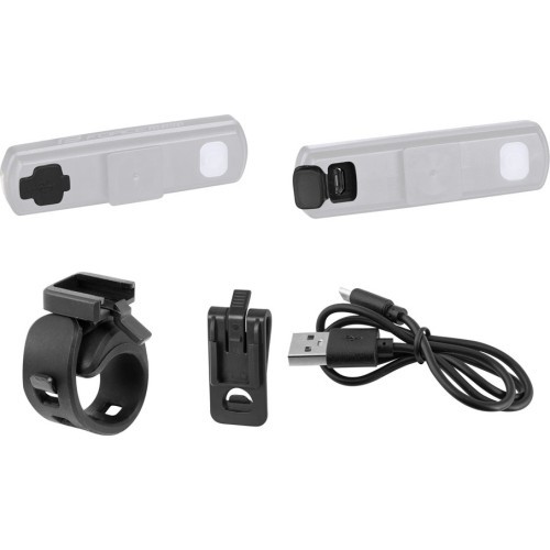 Rear light Force Atom 40LM USB, black
