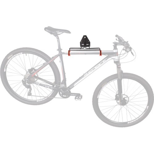 Foldable wall-mounted bicycle holder FORCE (steel, black, max 15 kg)