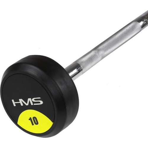 GSL-50 изогнутый гриф с резиновым покрытием HMS - 10 кг