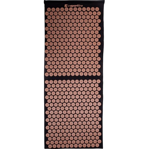 Acupressure mat inSPORTline AKU-1000 125x50cm - černá-mocha mousse