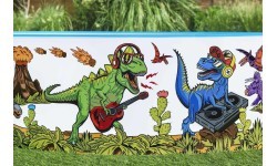 Bērnu baseins Bestway Dinosaurs Expansion 3+, 244x46 cm