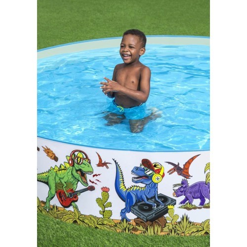 Dinosaurs Expansion Pool for Children 3+ BESTWAY 244x46cm Vinyl + PVC