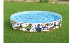 Dinosaurs Expansion Pool for Children 3+ BESTWAY 244x46cm Vinyl + PVC