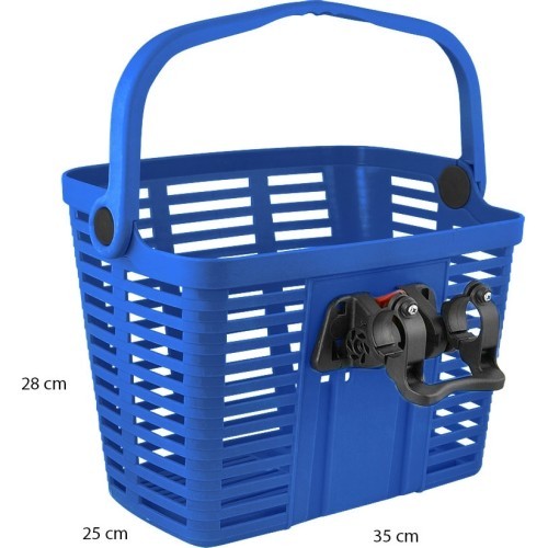 Grozs ar Klick Fix sistēmu 25,4-31,8mm (priekšējais, plastmasas, zils)