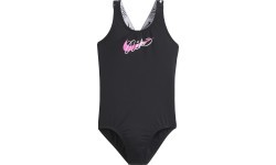 Nike Nk G Lgo Tape Crossback peldkostīms meitenēm, melns NESSE726 001