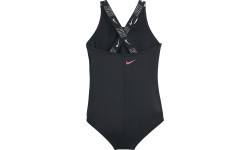 Nike G Lgo Tape Crossback Girls' Swimsuit Black NESSE726 001