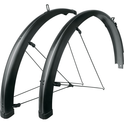Dubļusargu komplekts SKS Bluemels Stripes 28" / 65mm (melni)