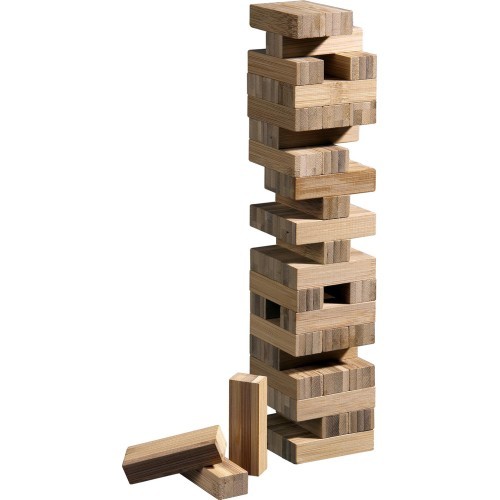 Падающая башня Philos Bamboo, 6,6x6,6x25,5 см