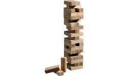 Tumbling Tower Philos Bamboo 6.6x6.6x25.5 cm