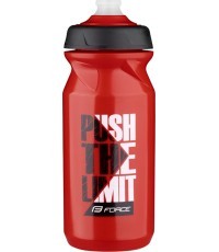 Ūdens pudele FORCE Push 0.65l (sarkana/melna/balta)