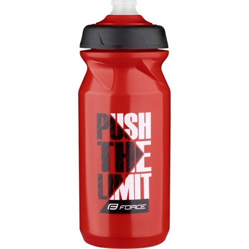 Ūdens pudele FORCE Push 0.65l (sarkana/melna/balta)