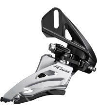 Priekšējais pārslēdzējs Shimano Alivio FD-M3120-D, 2x9 ātrumi, 64-69°, Side Swing
