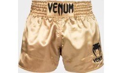 Venum Classic Muay Thai šorti, zelta/melni