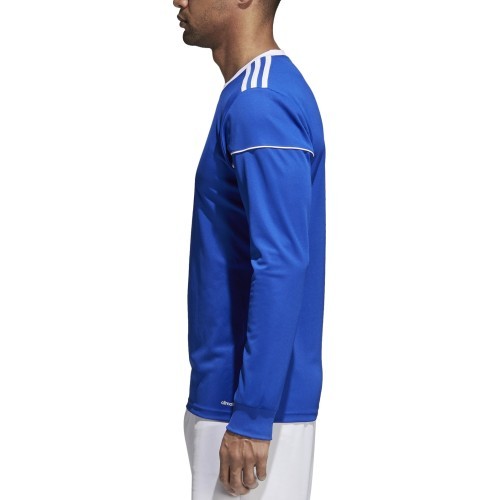 Футболка футбольная Adidas Squad 17 с длинным рукавом, синяя, S99150