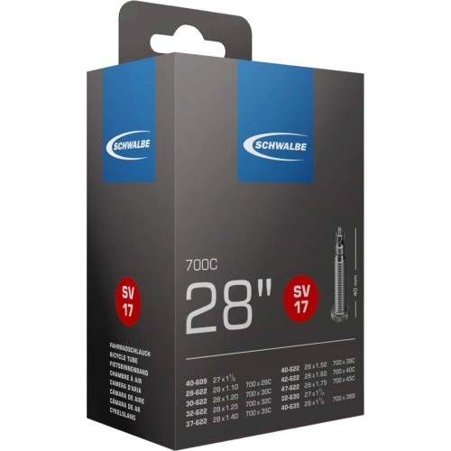 Schwalbe Inner Tube 28" x 1.10"/1.85" (28/47-622/635) FV 40mm
