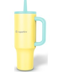 Insulated Travel Mug inSPORTline Cocoanna 1,200 ml - Green/Yellow
