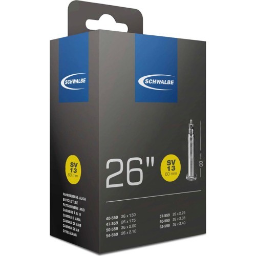 Велокамера Schwalbe SV21 26x1.50/2.50 (40/62-559) FV60
