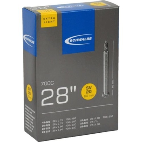 Schwalbe SV20 700x18/28 (18/28-622 22/25-630) FV80 Inner Tube