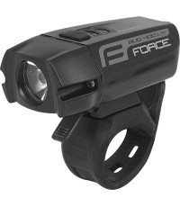 Priekšējais lukturis FORCE BUG-400 USB (melns)