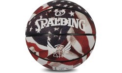 BASKETBALL SPALDING TREND STARS STRIPES ( 7 SIZE) (RUBBER)
