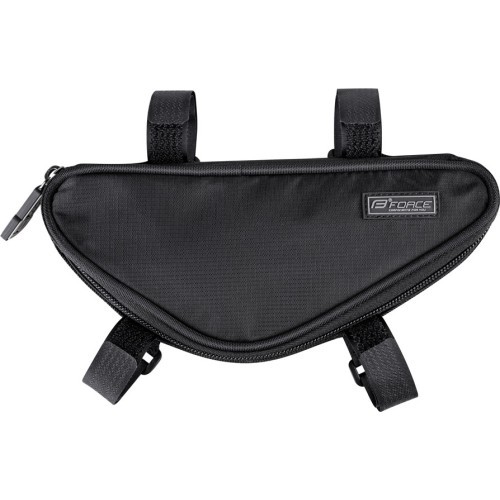 Bicycle frame bag FORCE Trinity, 0.8l, (black)