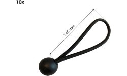 Gumija ar bumbiņu (145 mm) (10 gab.)