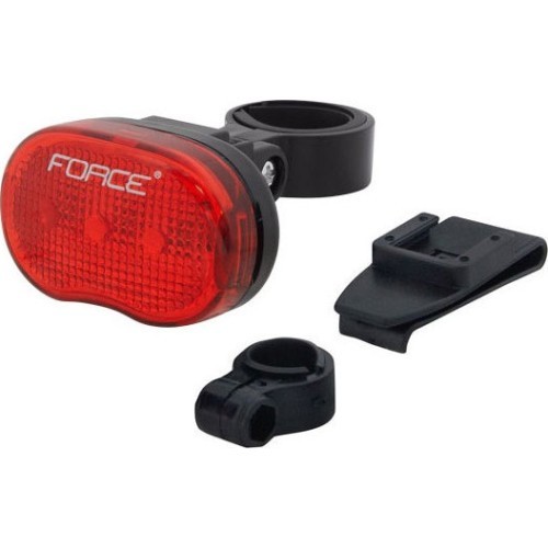 Aizmugurējais lukturis FORCE TRI 3LED, 3 funkcijas