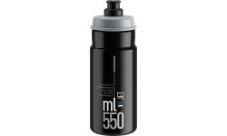 Ūdens pudele Elite Jett 550ml (melna/pelēks logo)