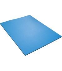 Double-Layer Mat Yate Fitness Maxi, 12 mm, 95x70x1,2 cm - Black/Blue