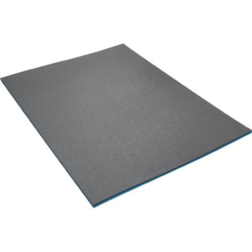 Double-Layer Mat Yate Fitness Maxi, 12 mm, 95x70x1,2 cm - Black/Blue