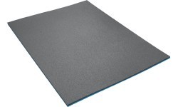 Divslāņu paklājs Yate Fitness Maxi, 12 mm, 95x70x1,2 cm, melns/zils