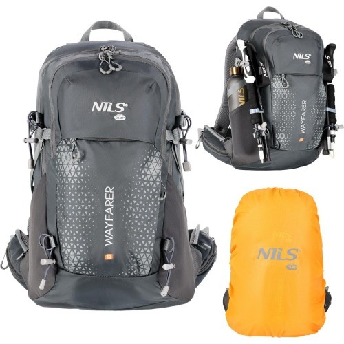 Tūrisma mugursoma NC1925 Wayfarer 35 l, pelēka, Nils Camp