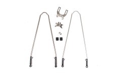 SKS Velo 28" 45mm Mudguards for V-brakes, with Stays (Glossy Black)